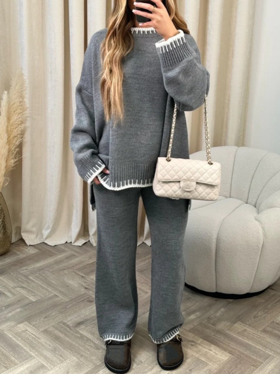 Casual Loungewear Knit Set - allsose