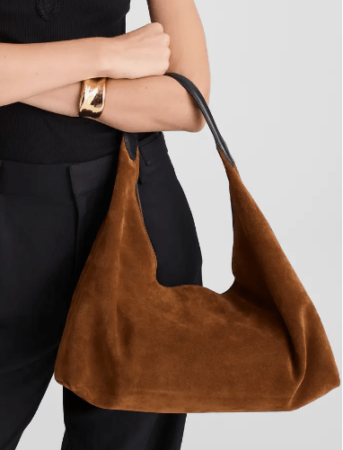 Chic Suede Shoulder Bag - allsose