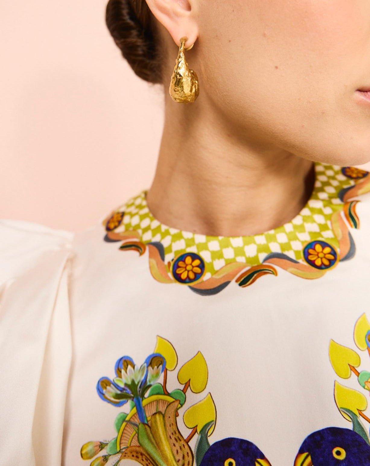 Effie Puff Sleeve Midi Dress - allsose