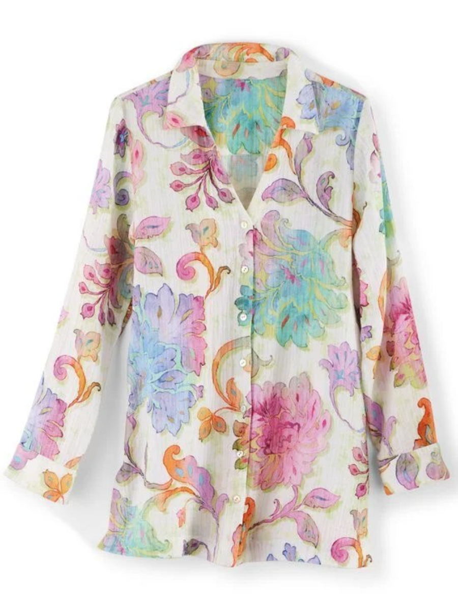 Gauze Tunic Shirt - allsose