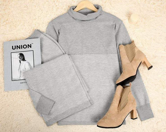 Good Feeling Herringbone Loungewear Set - allsose