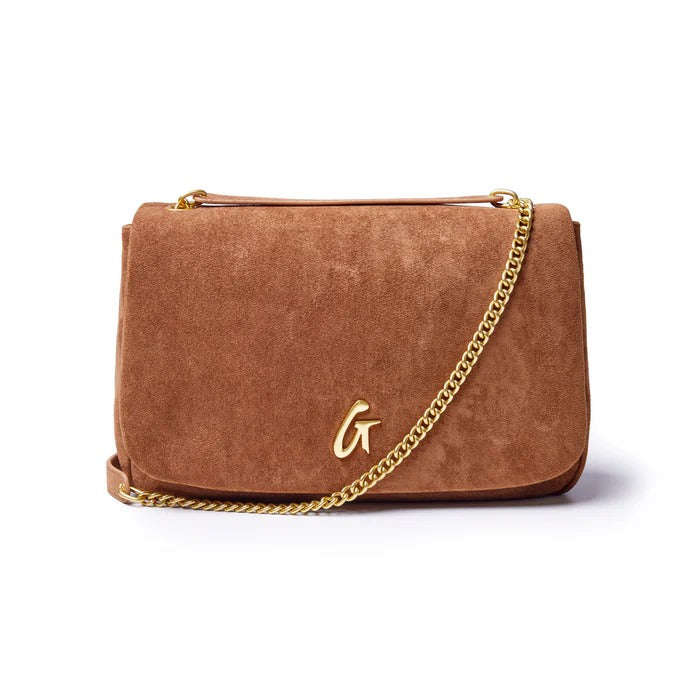 MEDIUM SUEDE FLAP BAG