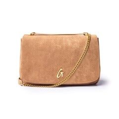 MEDIUM SUEDE FLAP BAG - allsose