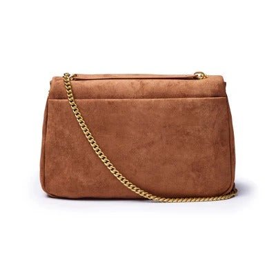 MEDIUM SUEDE FLAP BAG - allsose