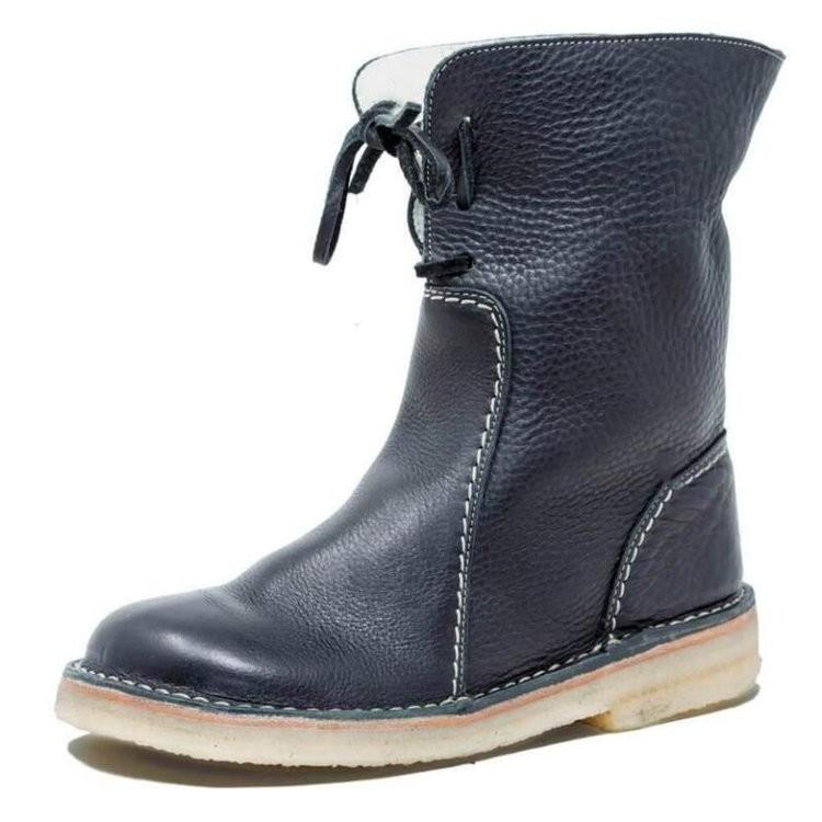 Orthopedic Waterproof Leather Snow Boots - allsose