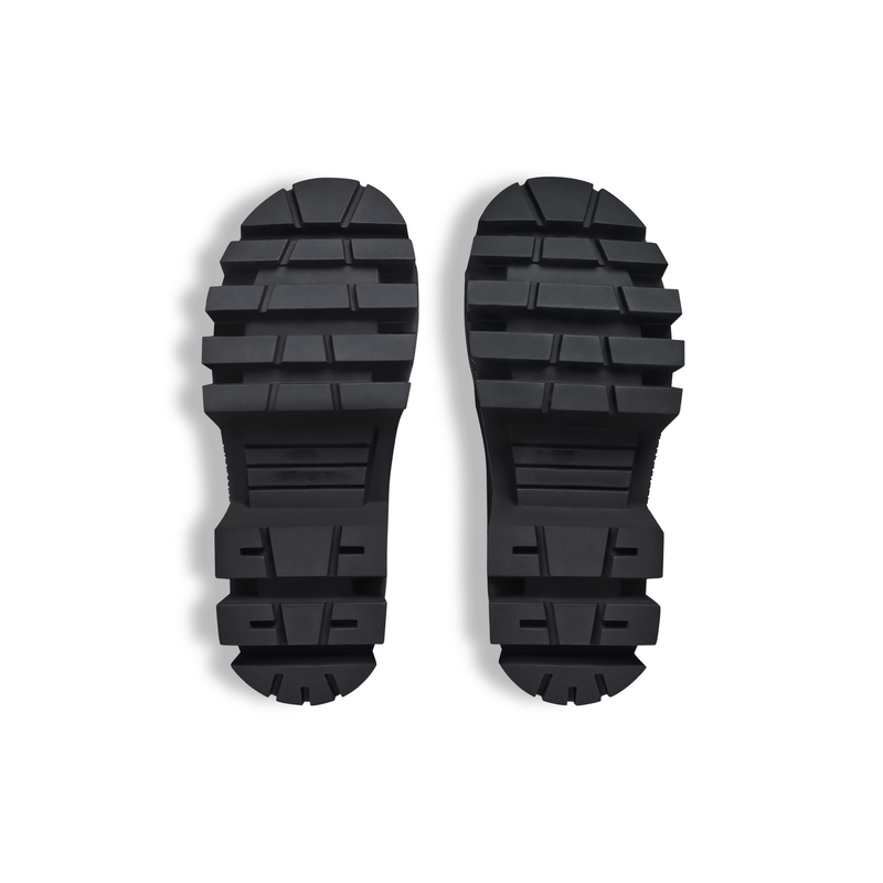 Oversized Platform Buckle Boots - allsose