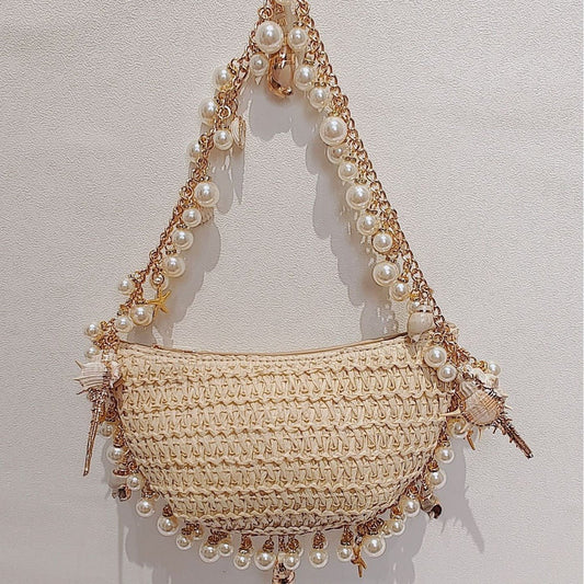 Pearl & Shell Vacation Handbag - allsose