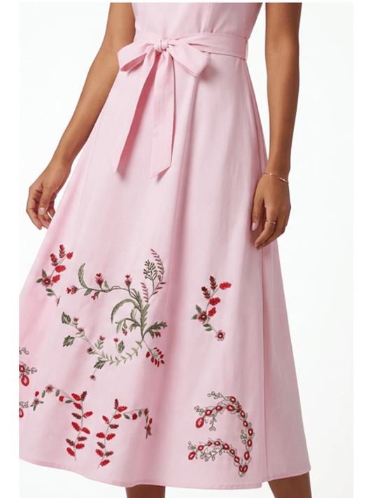 Venus Pink Wedding Maxi Dress With Pocket - allsose