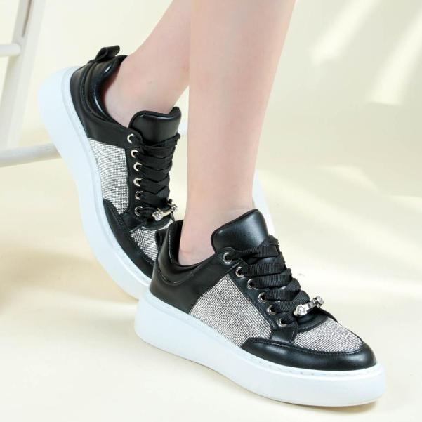 Women's Sparkly Casual Sneakers - allsose