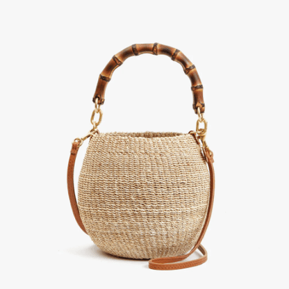 Adorable Woven Tote Handbag - allsose