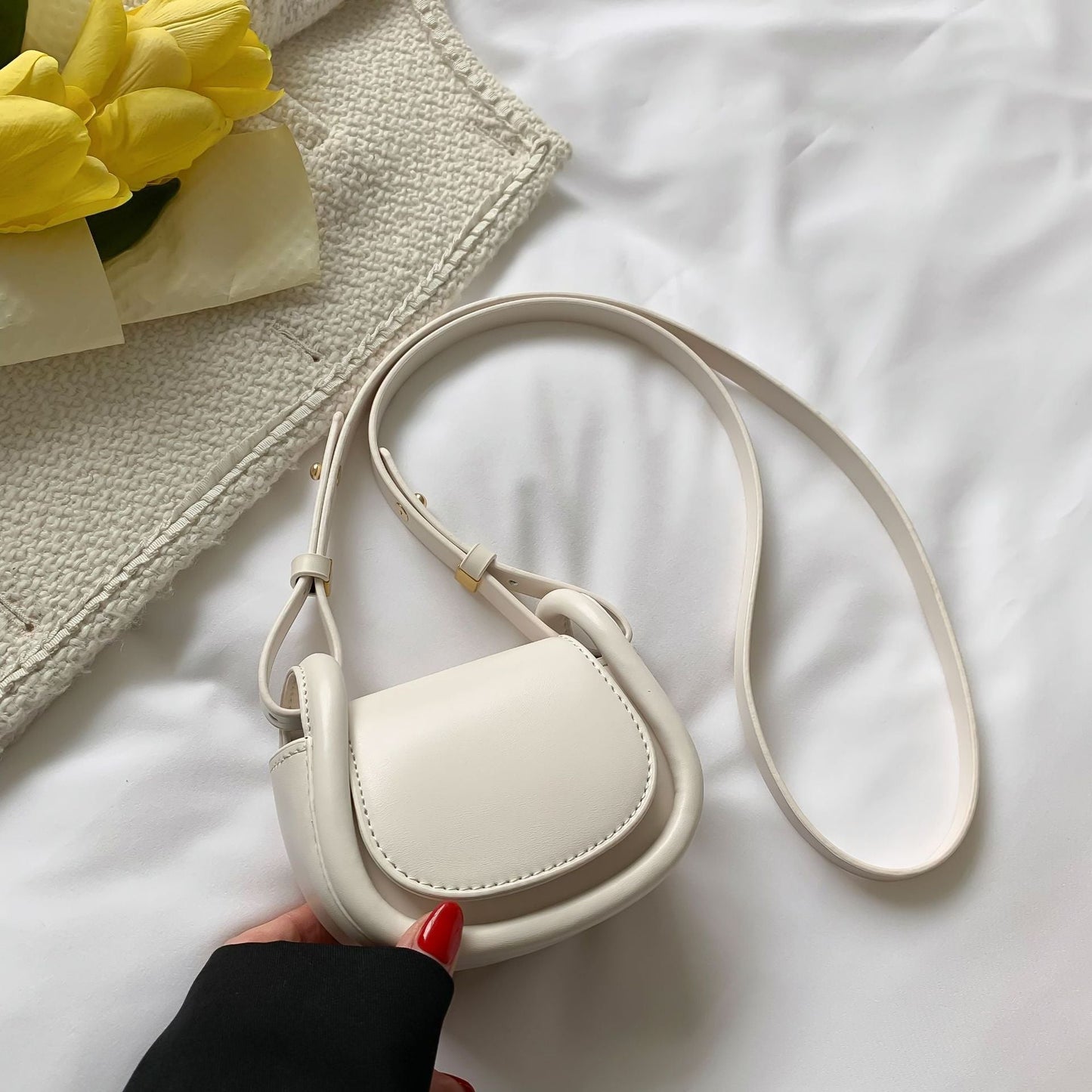 Candy - colored Mini Saddle Bag - allsose