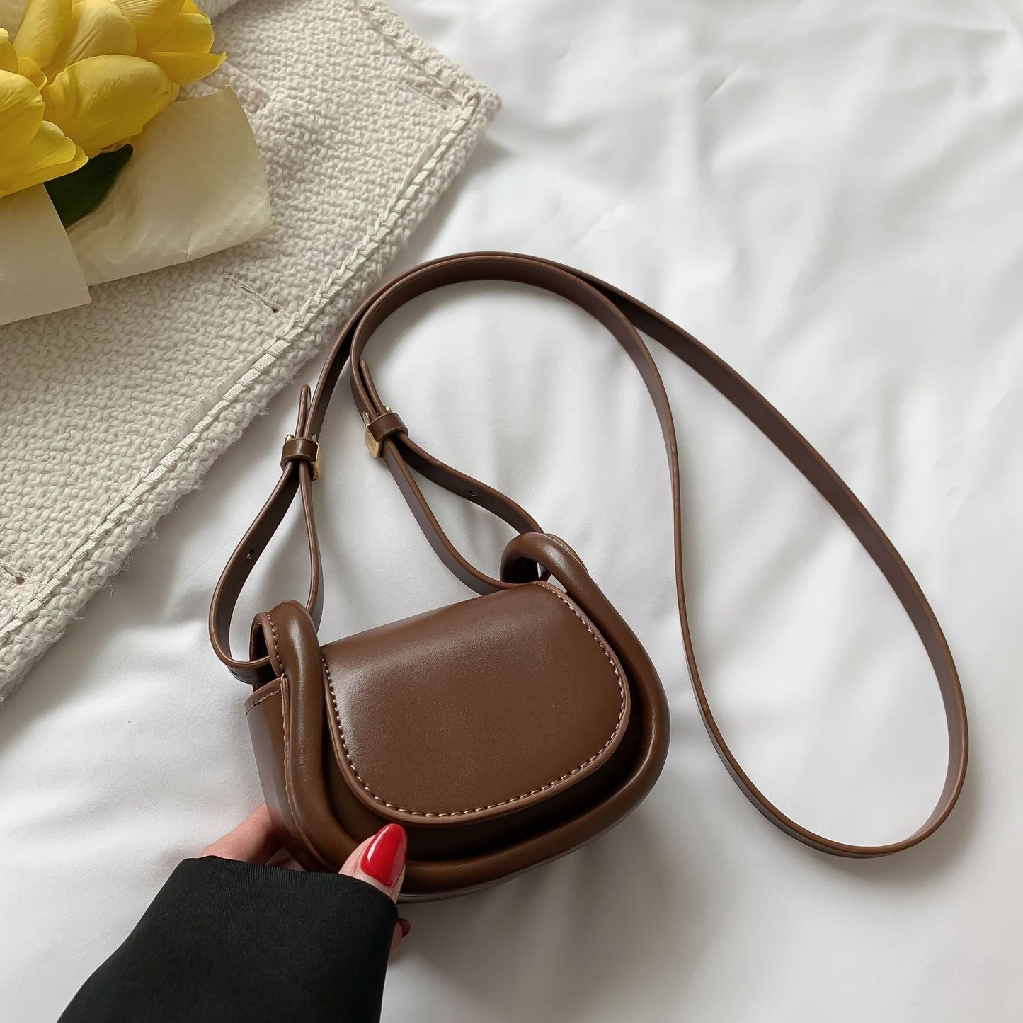Candy - colored Mini Saddle Bag - allsose