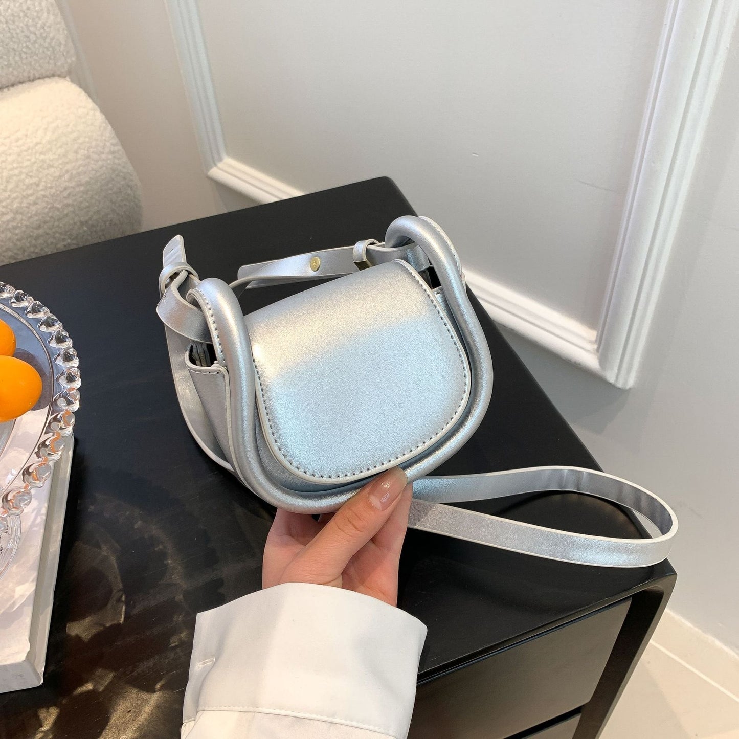 Candy - colored Mini Saddle Bag - allsose