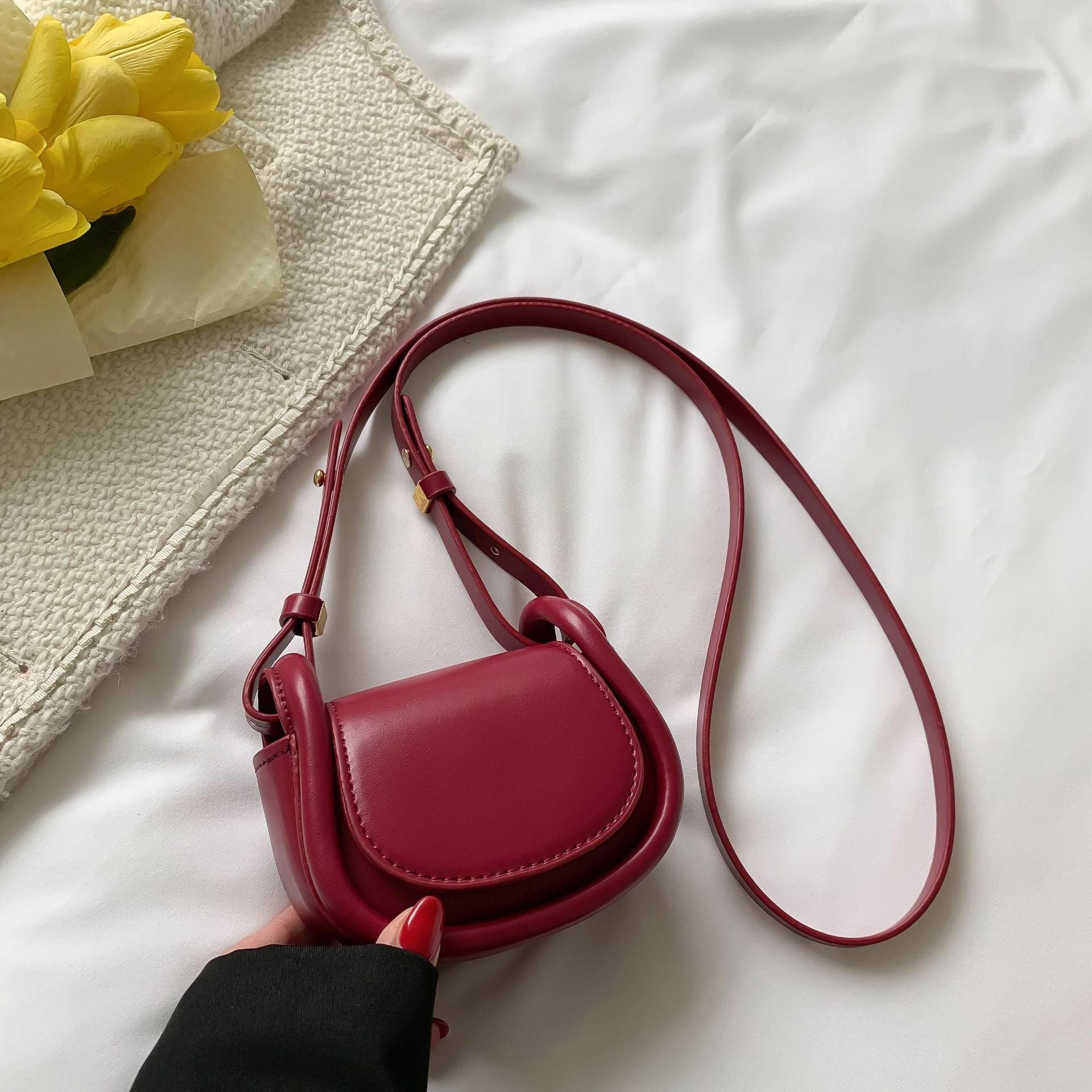 Candy - colored Mini Saddle Bag - allsose