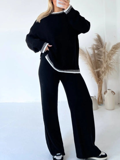 Casual Loungewear Knit Set - allsose