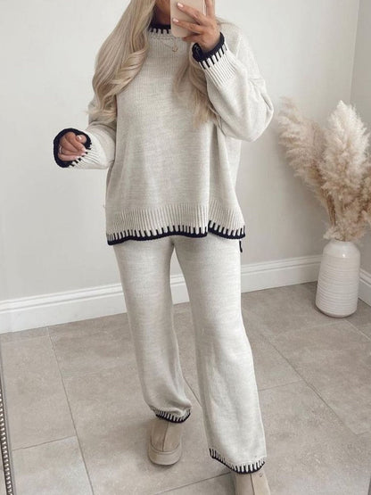 Casual Loungewear Knit Set - allsose