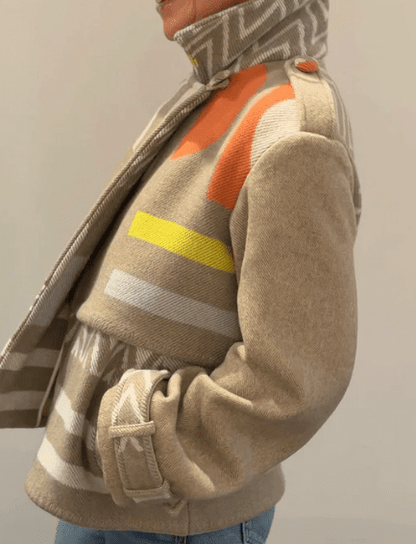 Chic Cropped Short Trench Coat - allsose