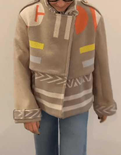 Chic Cropped Short Trench Coat - allsose