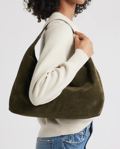 Chic Suede Shoulder Bag - allsose