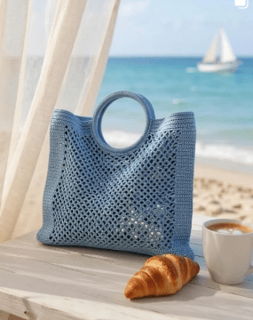 Chic Women's Woven Hollow Bag - allsose