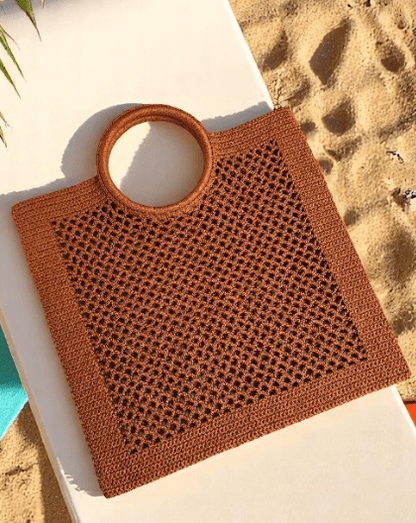 Chic Women's Woven Hollow Bag - allsose