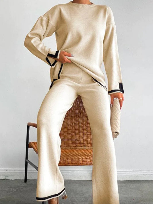 Classy Knit Lounge Set - allsose