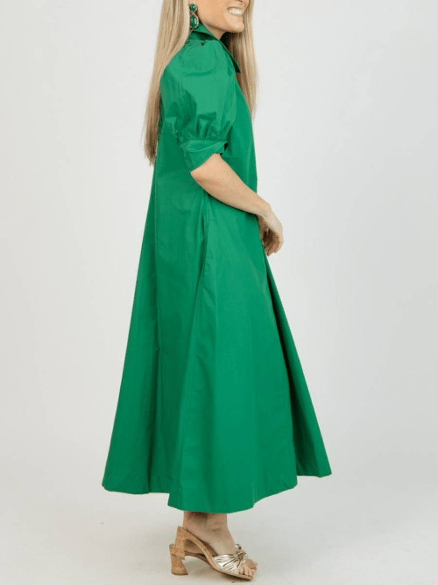 Darby Pleated Maxi Dress - allsose