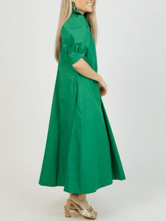 Darby Pleated Maxi Dress - allsose