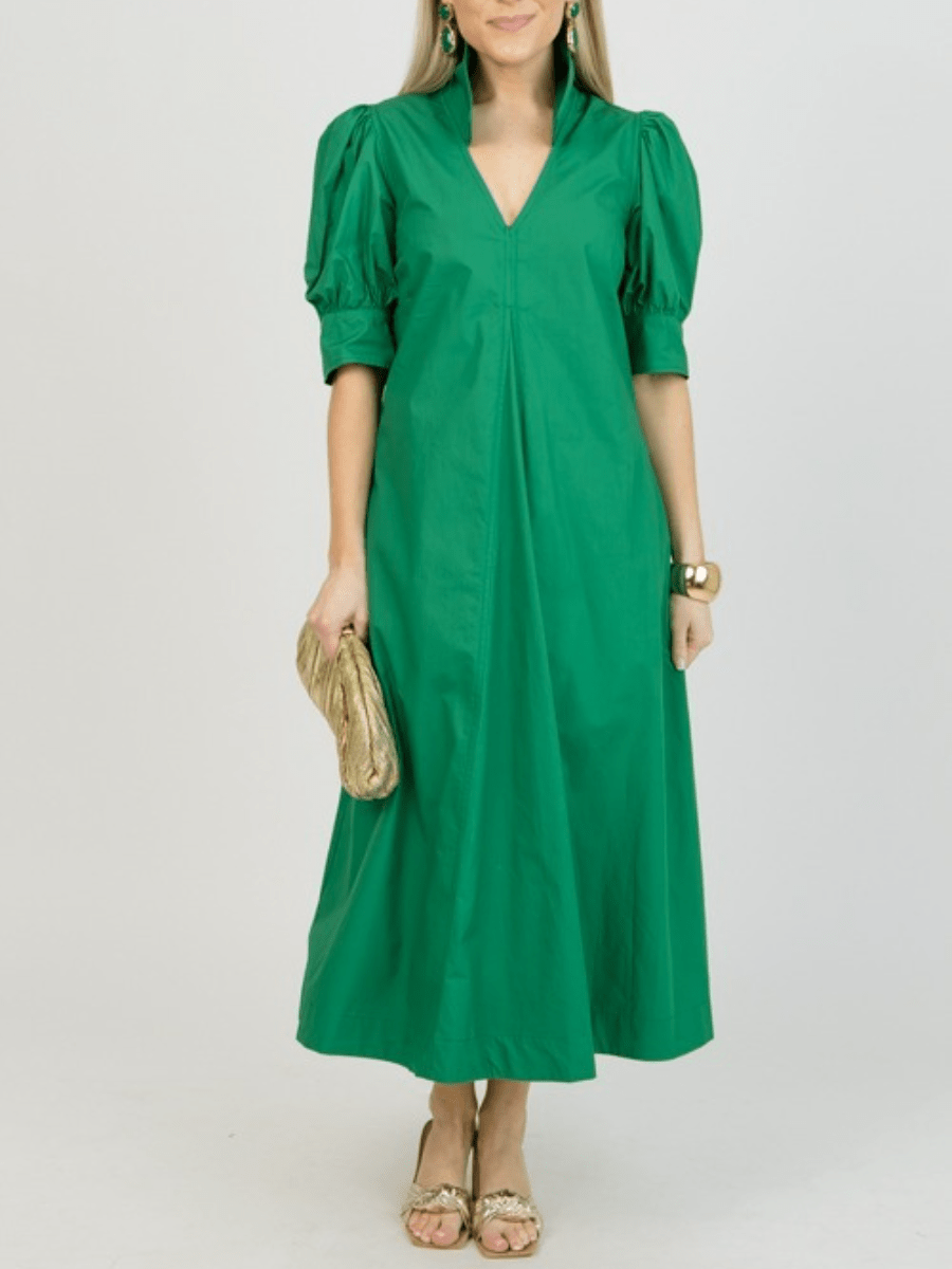 Darby Pleated Maxi Dress - allsose