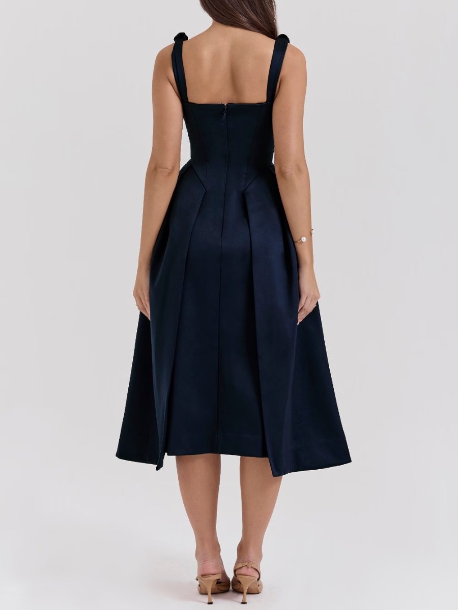 Demure A - line Maxi Dress - allsose