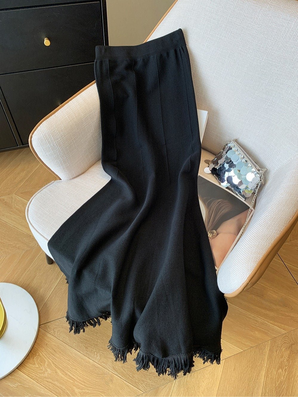 Elegant Fishtail Knit Skirt - allsose