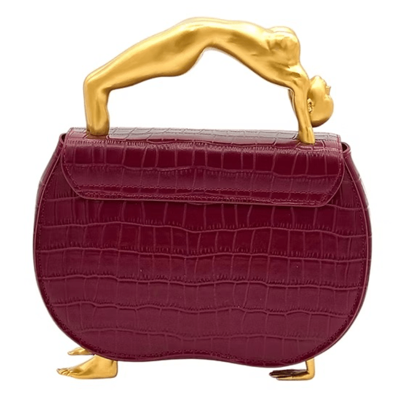 Embossed Leather Hand Clutch Bag - allsose