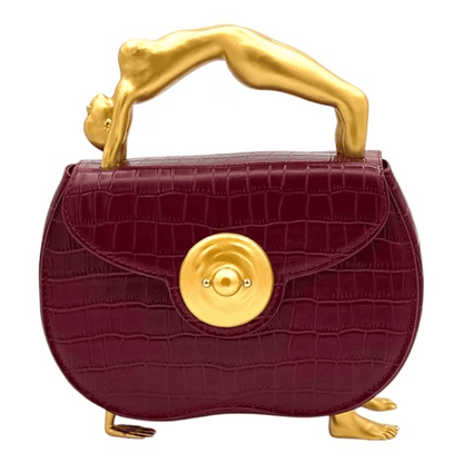 Embossed Leather Hand Clutch Bag - allsose