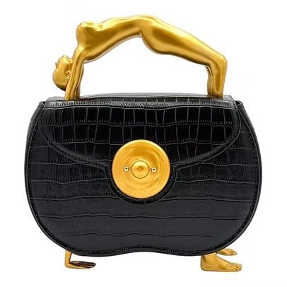 Embossed Leather Hand Clutch Bag - allsose