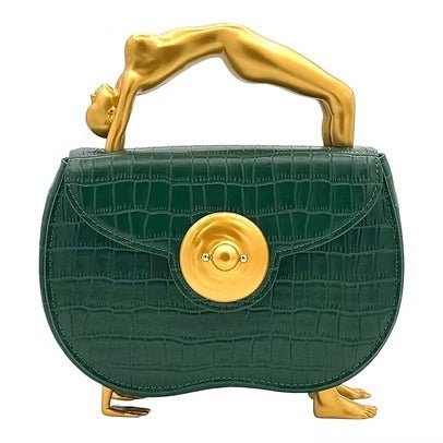 Embossed Leather Hand Clutch Bag - allsose