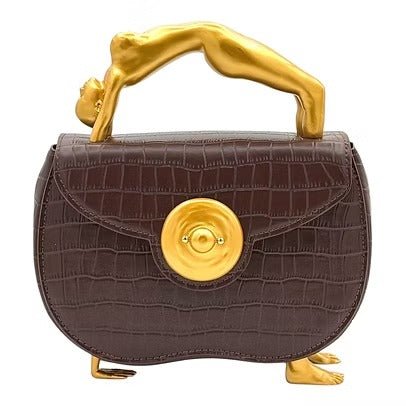 Embossed Leather Hand Clutch Bag - allsose