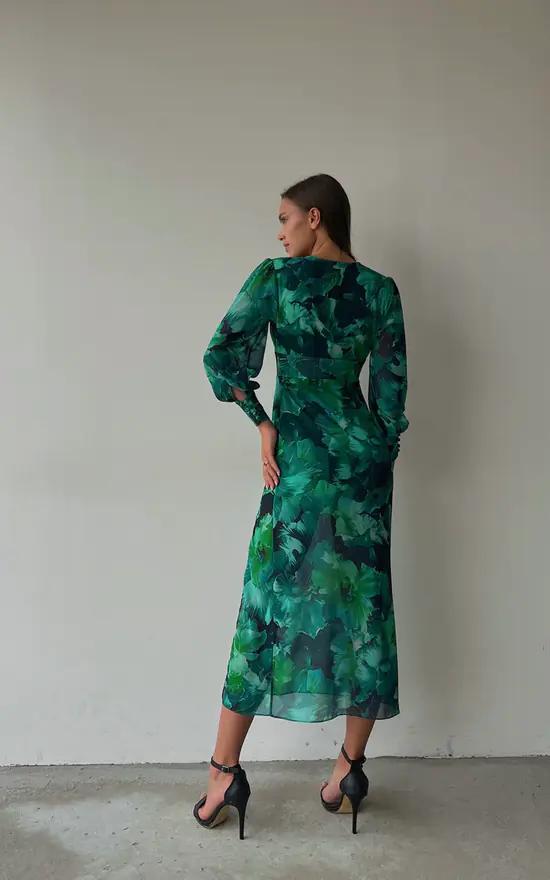 Emerald Midi Dress - allsose
