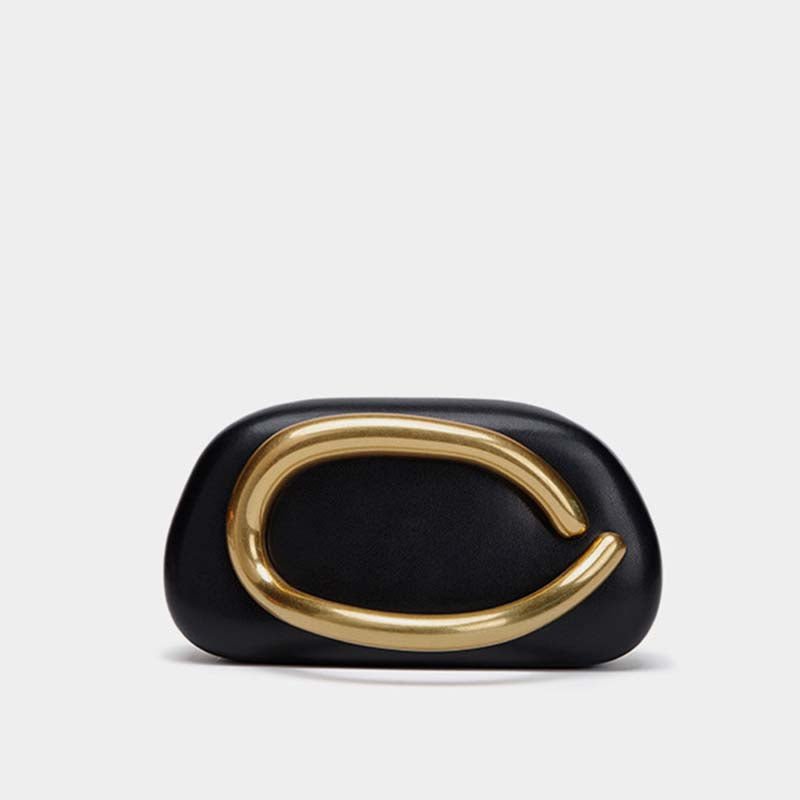 Evening Bag Mini Bag Vintage Metal Kipper Chain Crossbody Bag - allsose