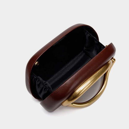 Evening Bag Mini Bag Vintage Metal Kipper Chain Crossbody Bag - allsose