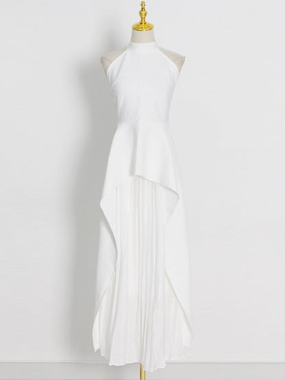 Fancy Dresses Black & White Aesthetics Ruffle Dress - allsose