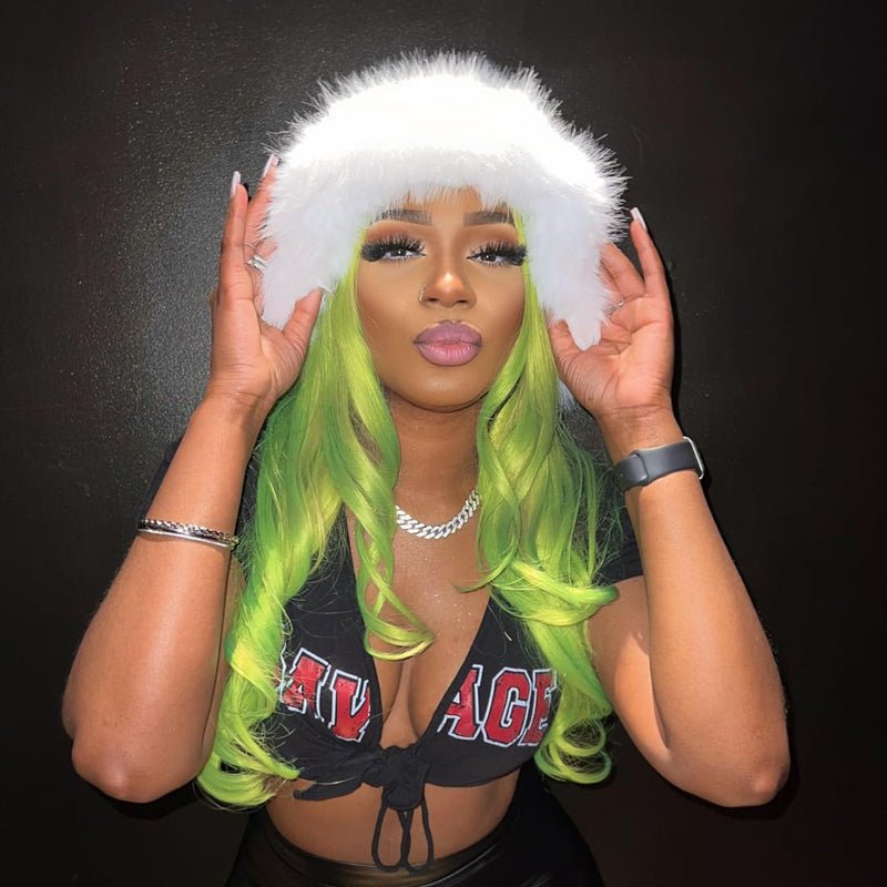 Faux Fox Fur Plush Fisherman Hat - allsose