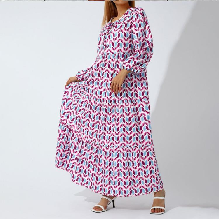 Floral Loose Casual Maxi Dress - allsose