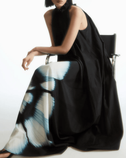 FLORAL - PRINT SILK - BLEND DRESS - allsose