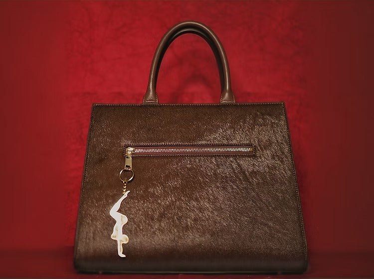 Golden Sculptural Hand Bag - allsose