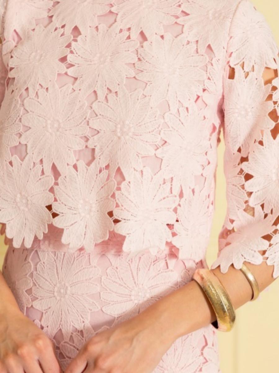 Gorgeous Lace Set, Baby Pink - allsose