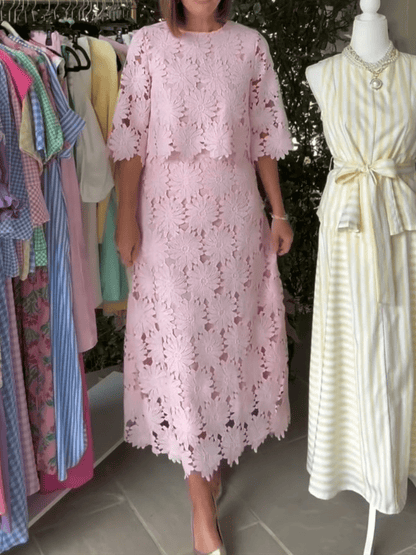 Gorgeous Lace Set, Baby Pink - allsose