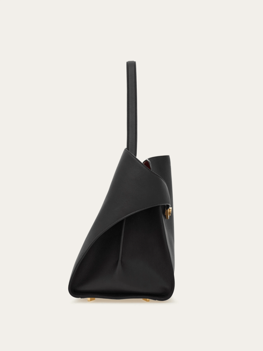 Large Soft Bicolor Shoulder Bag - allsose