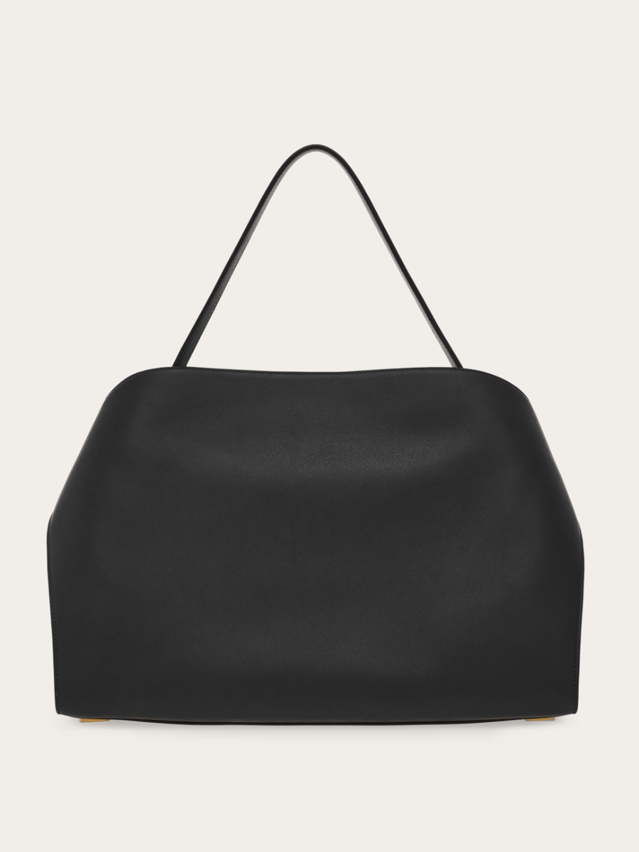 Large Soft Bicolor Shoulder Bag - allsose