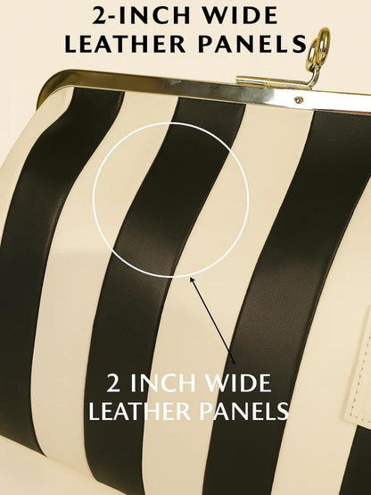 Leather Kisslock Frame Bag - allsose