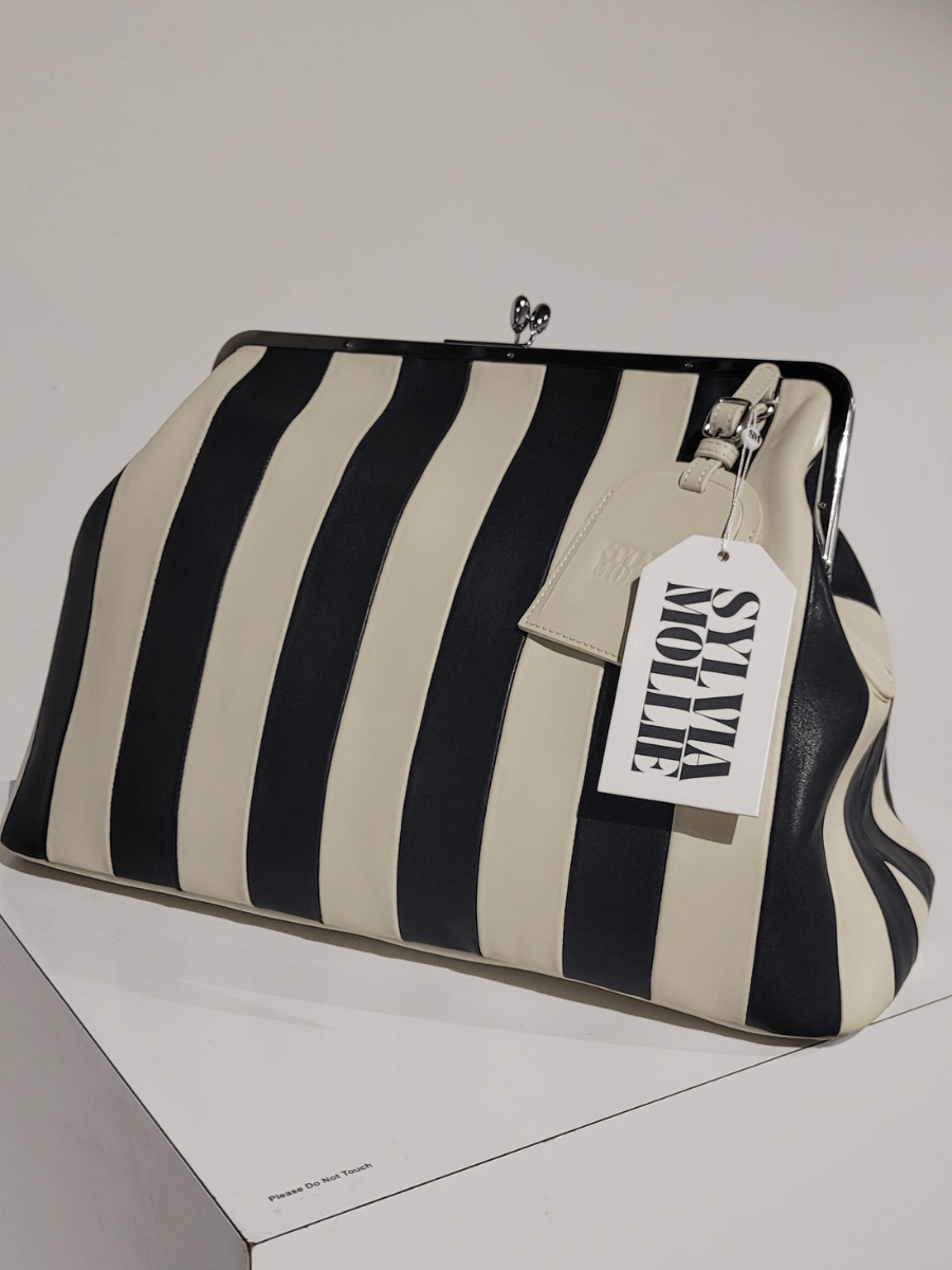 Leather Kisslock Frame Bag - allsose